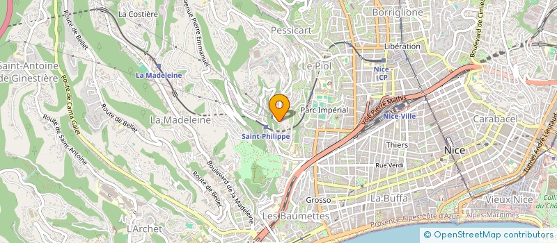 localisation de l'entreprise AUJOKA à NICE