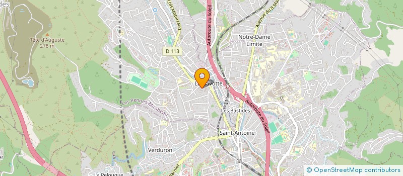 localisation de l'entreprise AUJOUPICS  LES PENNES-MIRABEAU