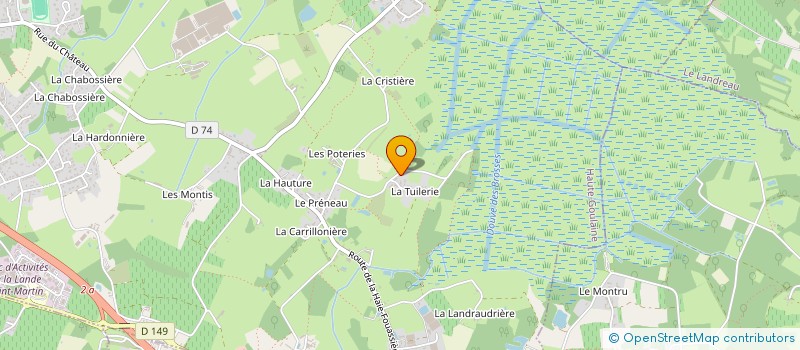 localisation de l'entreprise AUJOURD'HUI ON JOUE ! à HAUTE-GOULAINE