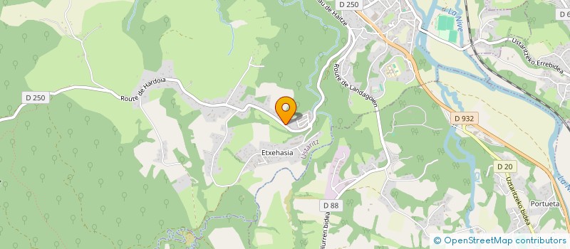 localisation de l'entreprise AUJOURD'HUI ON SORT à USTARITZ