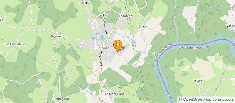 localisation de l'entreprise AUJOURD'HUI POUR DEMAIN  NEUVIC