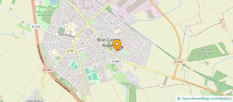 localisation de l'entreprise AUJUVI  BRIE-COMTE-ROBERT