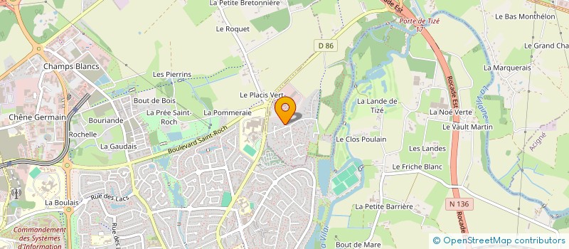 localisation de l'entreprise AUKAIROS  THORIGNE-FOUILLARD