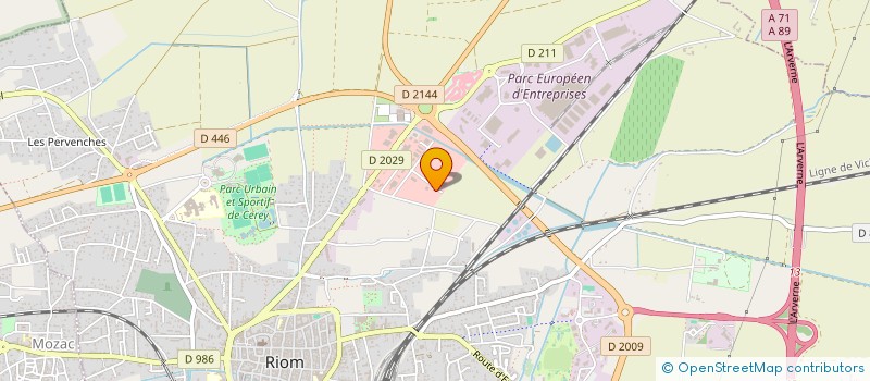 localisation de l'entreprise AUKE  RIOM