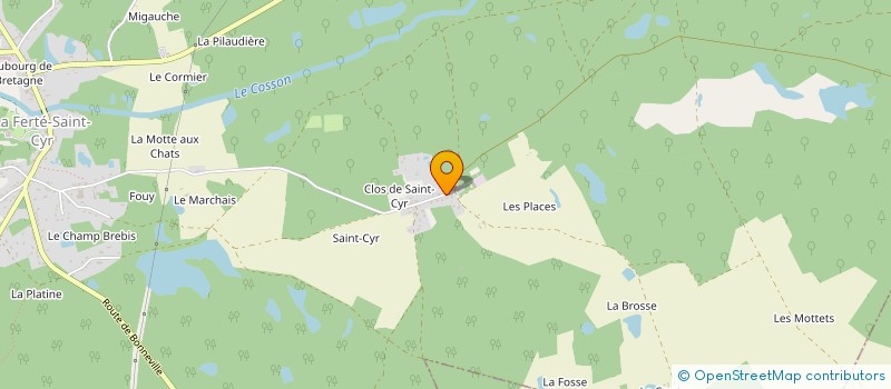 localisation de l'entreprise AUKEAL à LA FERTE-SAINT-CYR