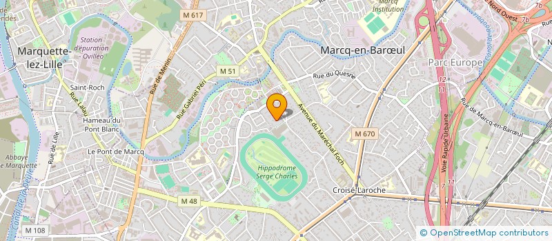 localisation de l'entreprise AUKELI REAL ESTATE à MARCQ-EN-BARŒUL
