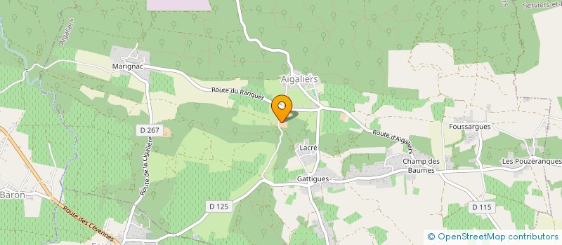 localisation de l'entreprise AUKEVEWI  AIGALIERS