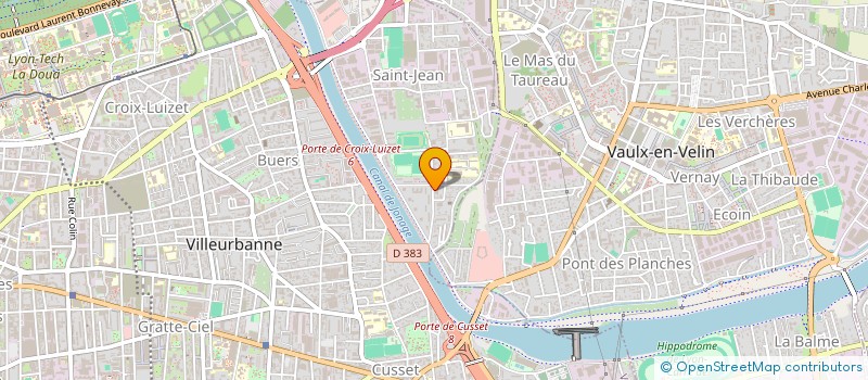 localisation de l'entreprise AUKLAIRE  VILLEURBANNE