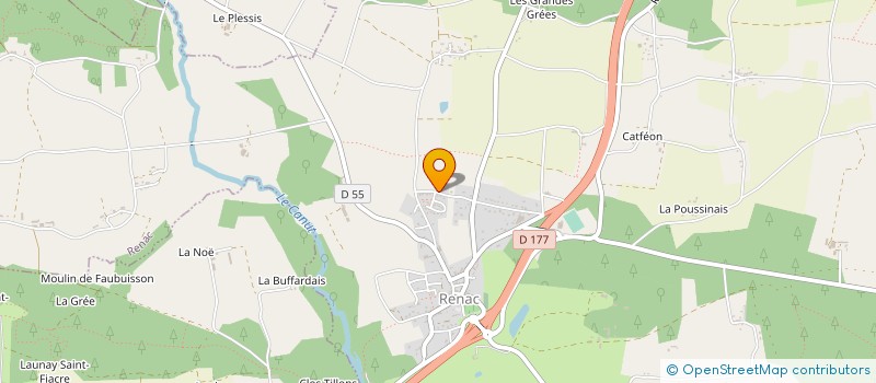 localisation de l'entreprise AUL IMMO  RENAC