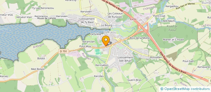 localisation de l'entreprise AUL' NAUTIC  ROSNOEN