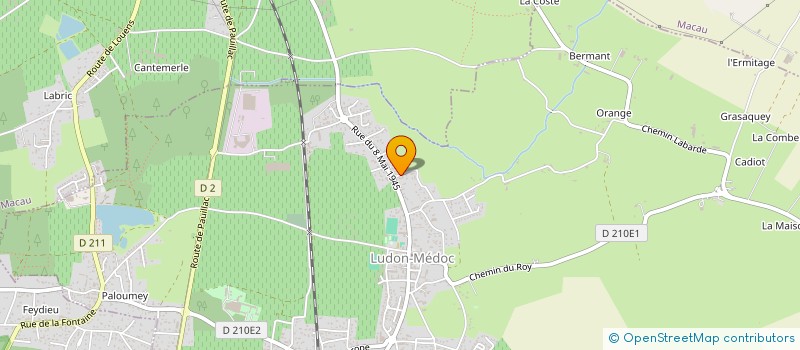 localisation de l'entreprise AULA  LUDON-MEDOC