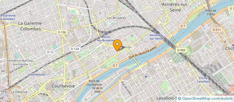 localisation de l'entreprise AULAF INVEST à COURBEVOIE