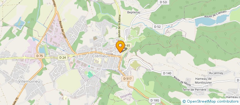 localisation de l'entreprise AULAGNON à CREMIEU