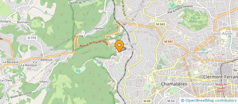 localisation de l'entreprise AULAS FABRICE à CHAMALIERES