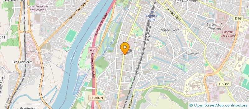 localisation de l'entreprise AULEAN  VALENCE