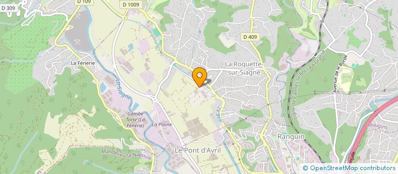localisation de l'entreprise AULEANE à LA ROQUETTE-SUR-SIAGNE