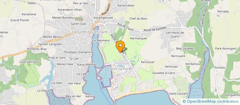 localisation de l'entreprise AULECS  LA FORET-FOUESNANT