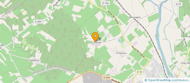 localisation de l'entreprise AULESTE à ANGEAC-CHARENTE