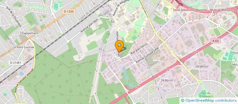 localisation de l'entreprise AULIDE  PESSAC