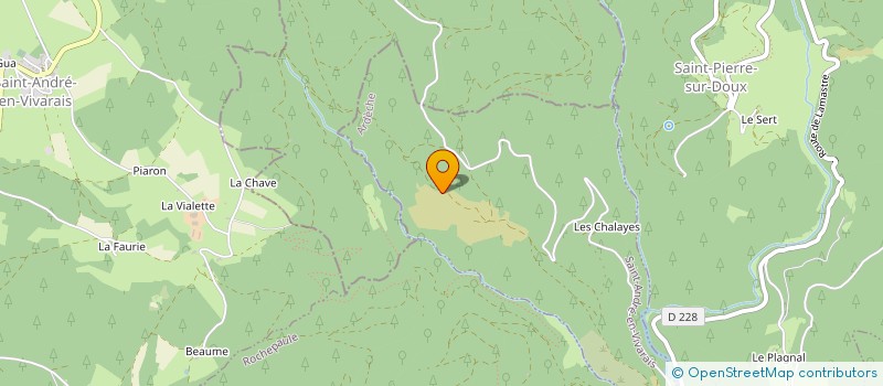 localisation de l'entreprise AULIDREY  SAINT-ANDRE-EN-VIVARAIS