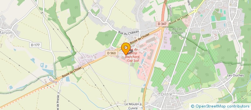 localisation de l'entreprise AULION SELLIER  DISTRE