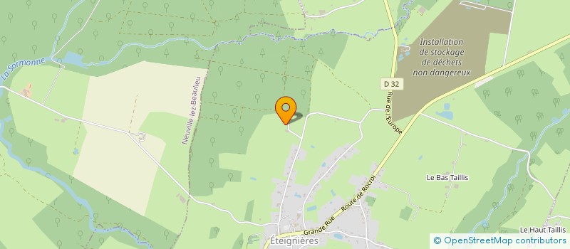 localisation de l'entreprise AULLORON  ETEIGNIERES