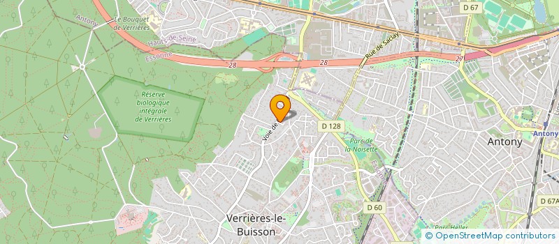 localisation de l'entreprise AULNAIES FINANCE à VERRIERES-LE-BUISSON