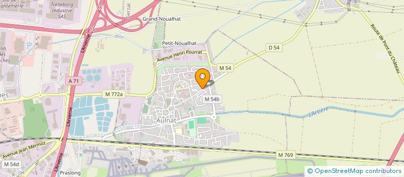 localisation de l'entreprise AULNAT MARKET  AULNAT