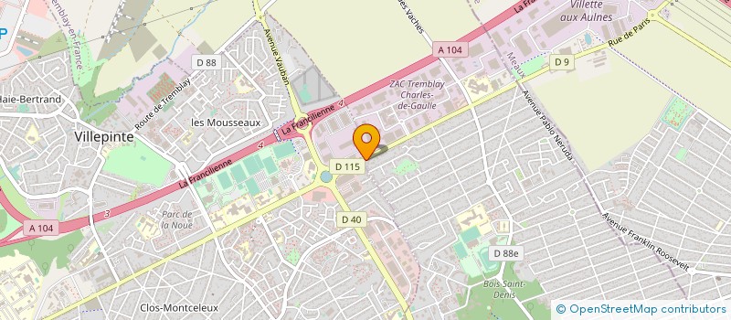 localisation de l'entreprise AULNAY ALPHA à TREMBLAY-EN-FRANCE