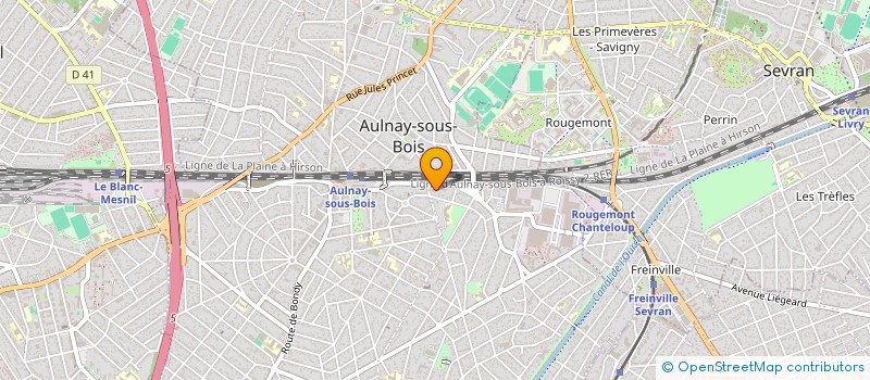 localisation de l'entreprise AULNAY FITNESS & PILATES à AULNAY-SOUS-BOIS