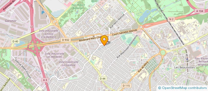 localisation de l'entreprise AULNAY GRIMPE à AULNAY-SOUS-BOIS