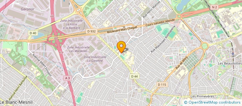 localisation de l'entreprise AULNAY HANDBALL à AULNAY-SOUS-BOIS
