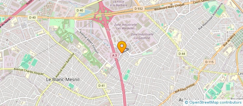 localisation de l'entreprise AULNAY LOCATION BTP à AULNAY-SOUS-BOIS