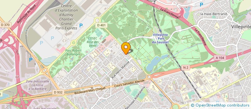 localisation de l'entreprise AULNAYSIENNE RECHERCHE CARDIO VASCULAIRE à AULNAY-SOUS-BOIS