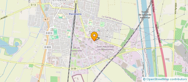 localisation de l'entreprise AULNE à PIERRELATTE