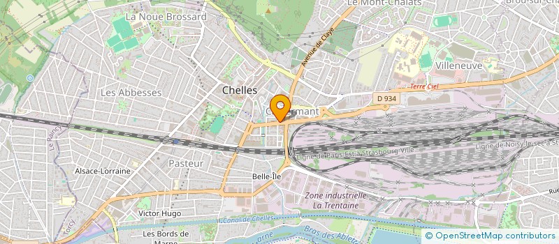 localisation de l'entreprise AULNOY OPTIC à CHELLES