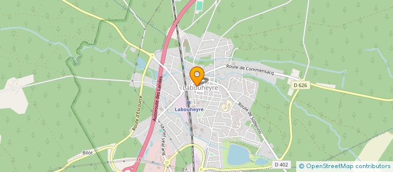localisation de l'entreprise AULODAME à LABOUHEYRE