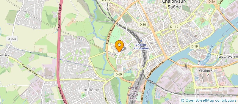 localisation de l'entreprise AULOFEE RAID à CHALON-SUR-SAONE