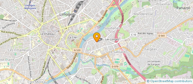 localisation de l'entreprise AULORA à LIMOGES