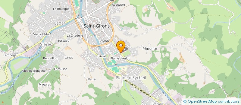 localisation de l'entreprise AULOT à SAINT-GIRONS