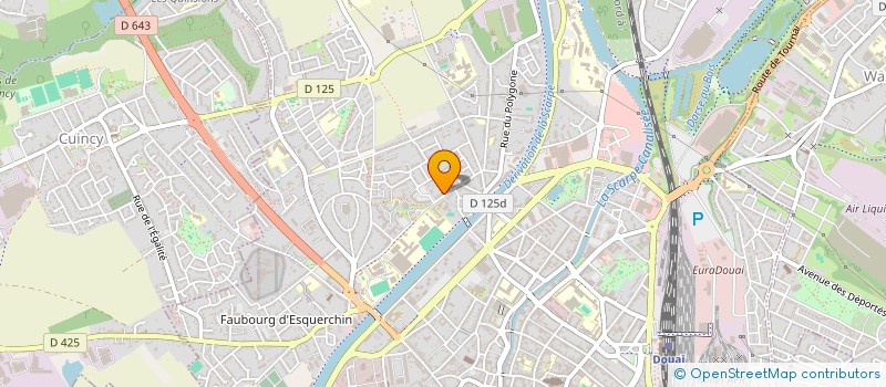 localisation de l'entreprise AULUDE à DOUAI