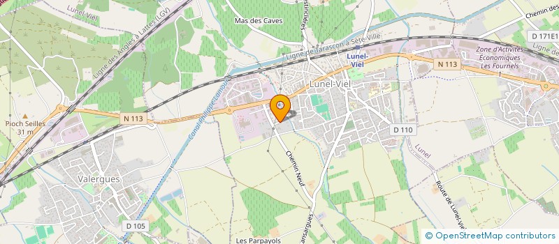 localisation de l'entreprise AULYA  LUNEL-VIEL