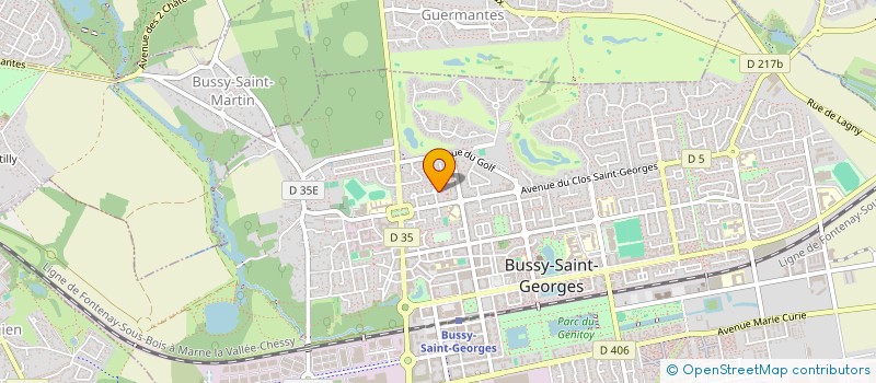 localisation de l'entreprise AUMA PARTNERS à BUSSY-SAINT-GEORGES