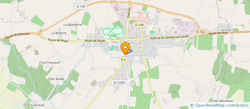localisation de l'entreprise AUMA1712 à GEMOZAC