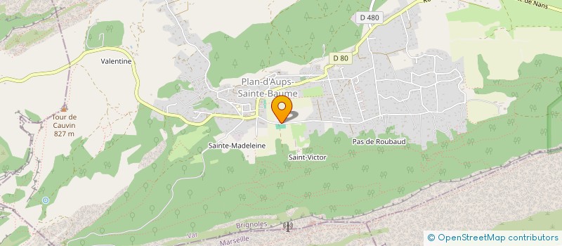 localisation de l'entreprise AUMAJE  PLAN-D'AUPS-SAINTE-BAUME