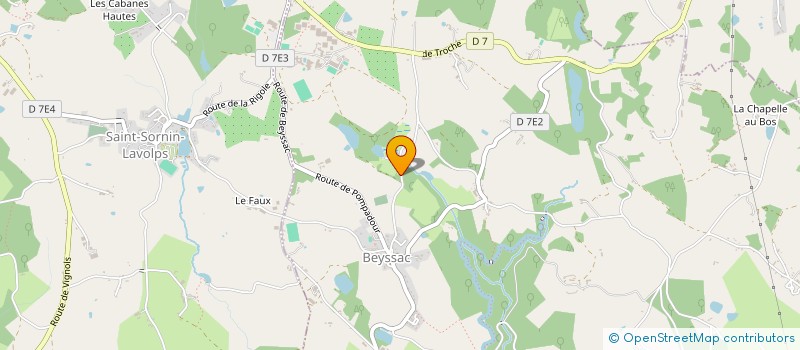 localisation de l'entreprise AUMAJO  BEYSSAC