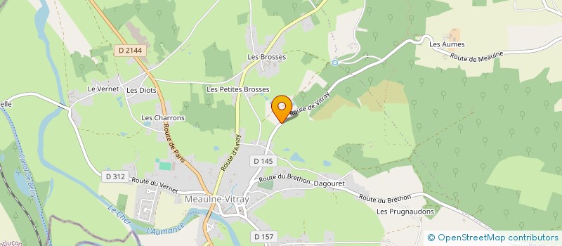 localisation de l'entreprise AUMANCE MANAGEMENT  MEAULNE-VITRAY