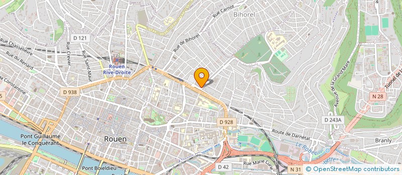 localisation de l'entreprise AUMAT à ROUEN
