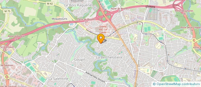 localisation de l'entreprise AUMATA à ORVAULT