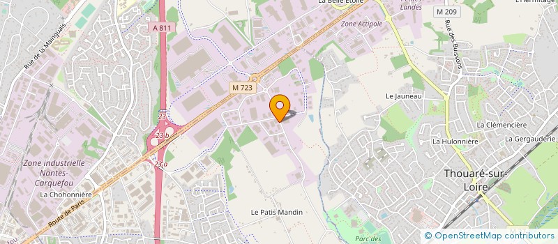 localisation de l'entreprise AUMATECH à SAINTE-LUCE-SUR-LOIRE